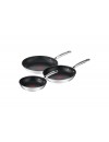 Tefal Duetto+ set 3 τεμάχια τηγάνια 20/24/28cm inox (G732S3)