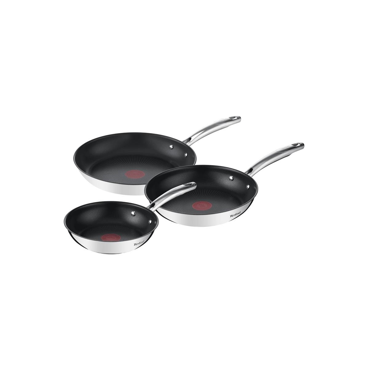 Tefal Duetto+ set 3 τεμάχια τηγάνια 20/24/28cm inox (G732S3)