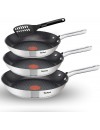 Tefal Duetto+ set 3 τεμάχια τηγάνια 20/24/28cm inox (G732S3)