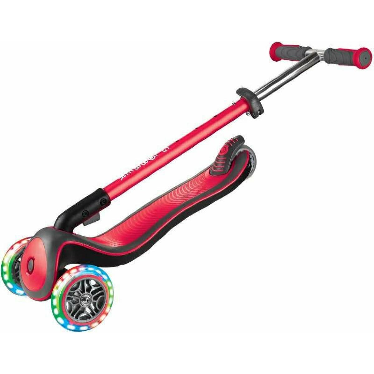 Globber Elite Deluxe With Light-up Wheels Scooter, red (444-402)