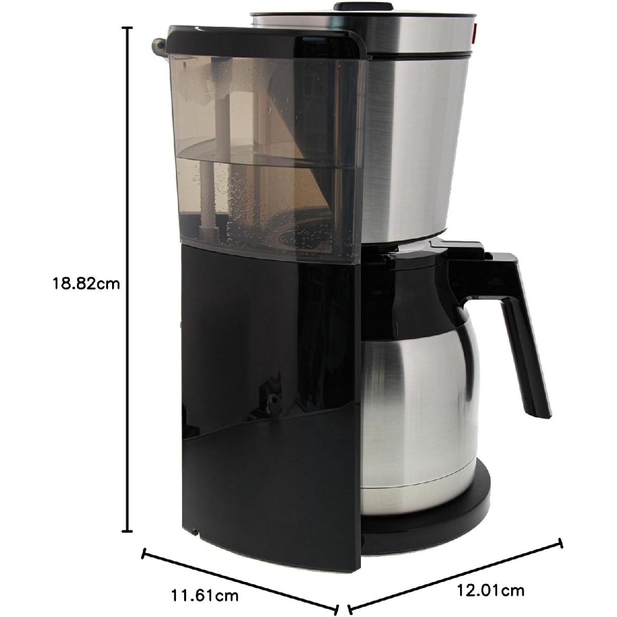 Melitta Look IV Timer Therm  1011-16  1,25lt 1080 watt black brushed Steel