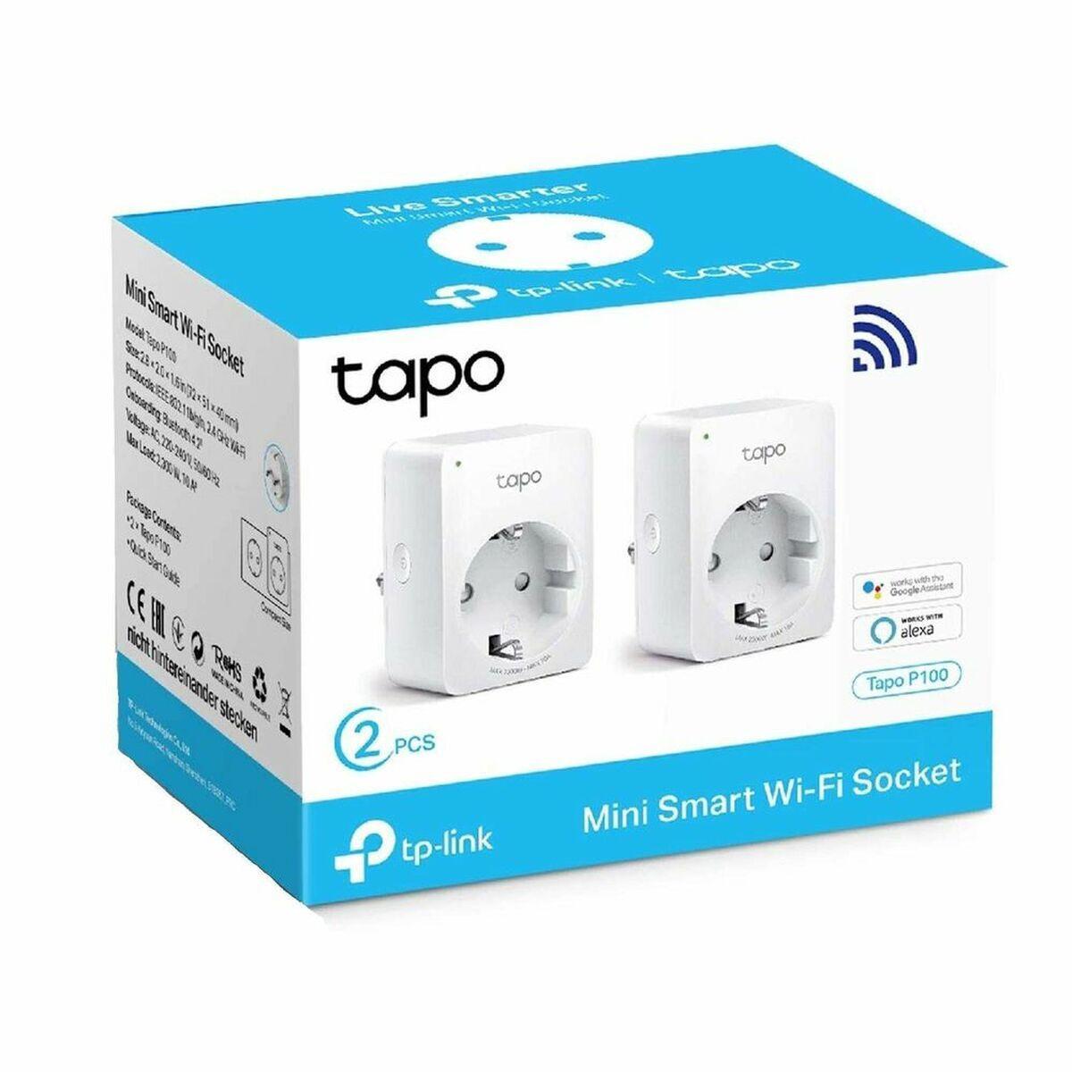 Tp-Link Tapo P100 Ver 2.20 mini Smart Wifi Plug 2 pieces white