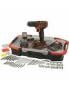 Black & Decker Δραπανοκατσάβιδο Μπαταρίας 18V 2 batteries 160 pieces ( BDCDC18BAST)