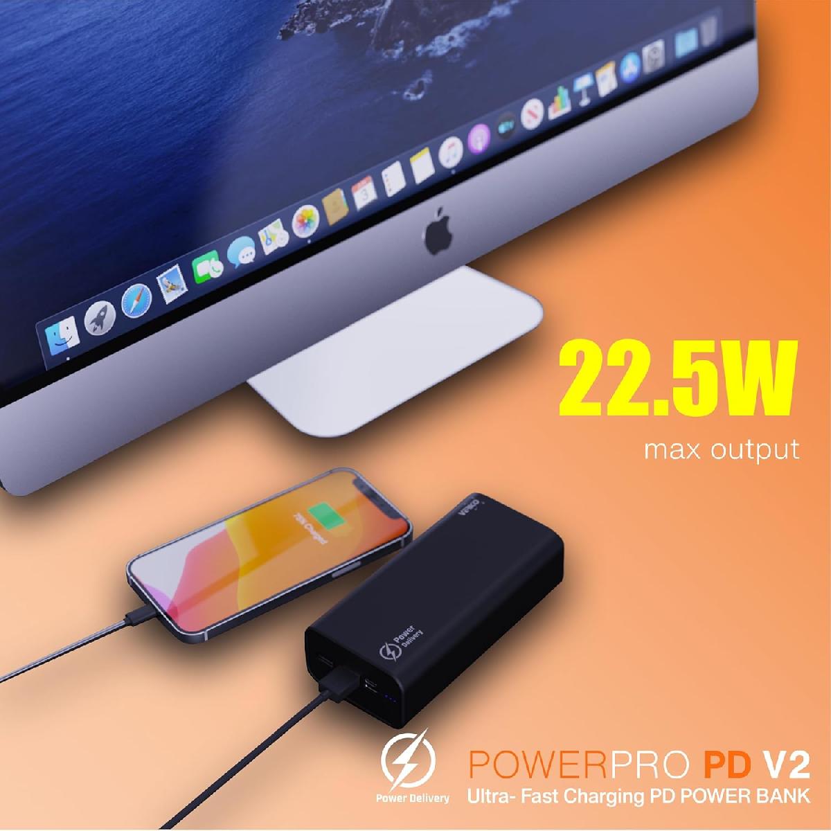 Verico Power Pro PD V2 Powerbank 30.000mAh black