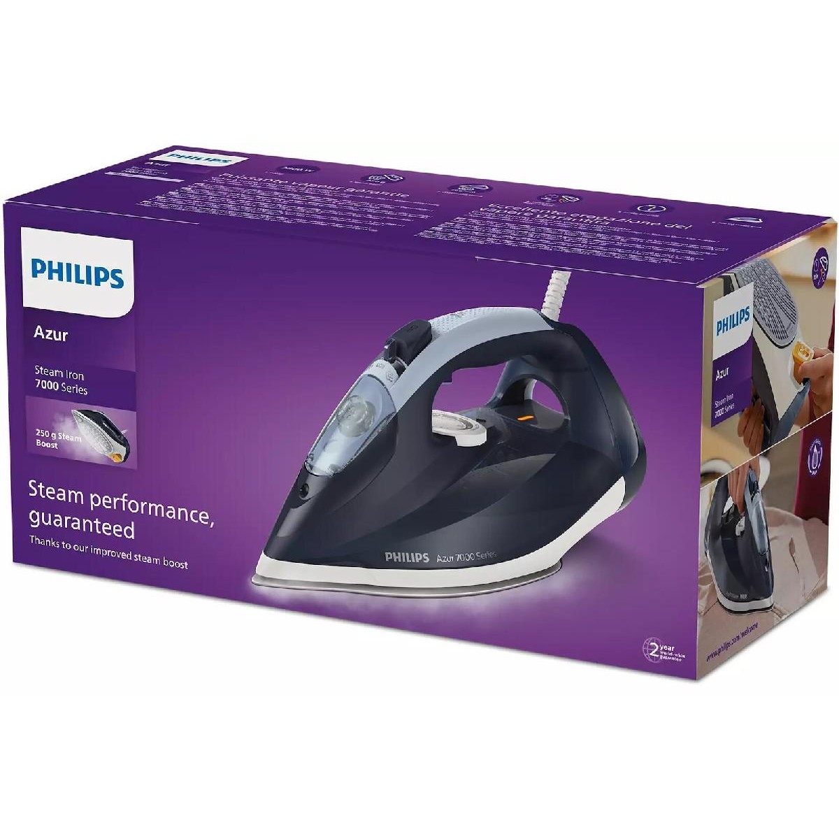 Philips DST7030/20 Steam iron 2800 watt black blue