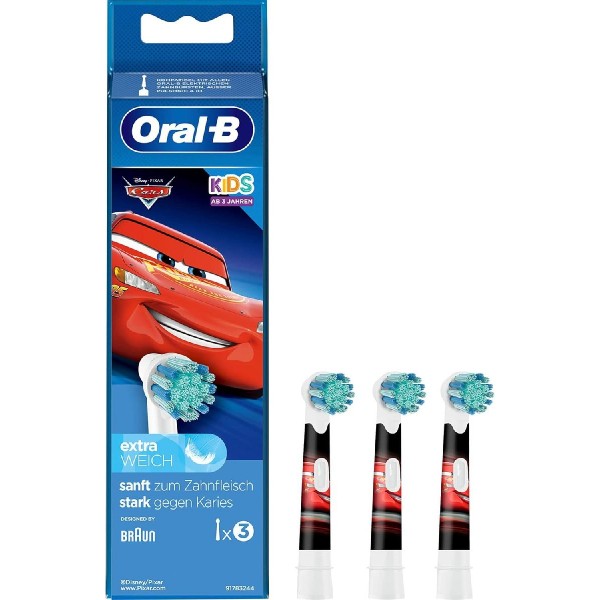 Oral-B Kids toothbrush Heads Cars 3pcs