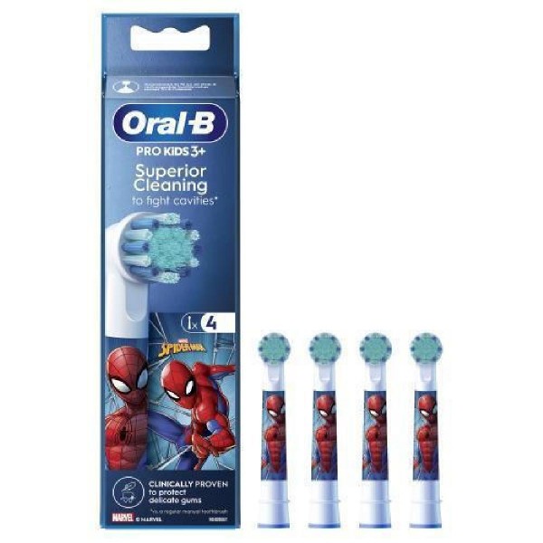 Oral-B Kids toothbrush Heads Spiderman 4pcs