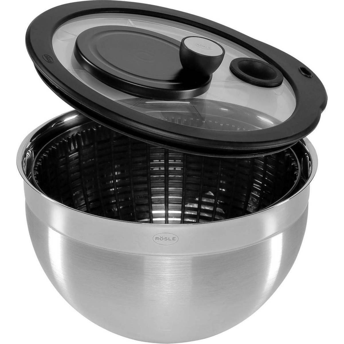 Rosle salad spinner 24 cm inox silver (15695)