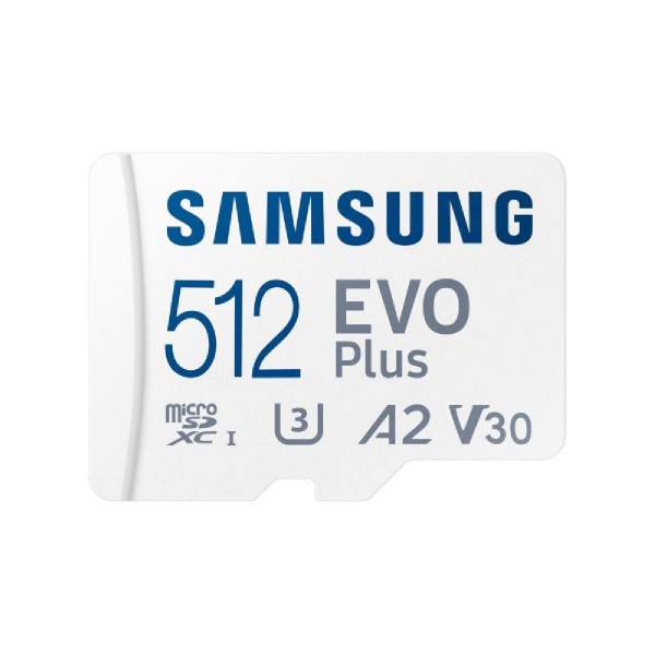Samsung microSDXC EVO+ 512GB with Adapter model 2024 (MB-MC512SA/EU)