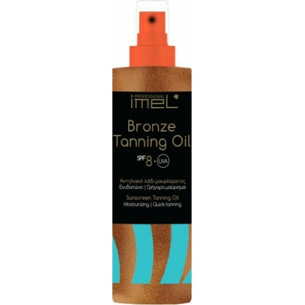 Imel Bronze Tanning Oil SPF 8 Αντηλιακό Λάδι 200ml