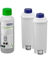 DeLonghi DLSC322 care set 2 x water filters +200ml EcoDecalk descaler