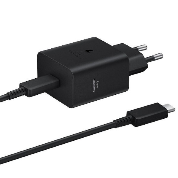 Samsung EP-T4511 fast Charger USB-C 45 watt Power Adapter + USB-C Cable 1.8m black