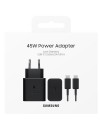 Samsung EP-T4511 fast Charger USB-C 45 watt Power Adapter + USB-C Cable 1.8m black