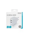 Deltaco USB-AC175 charger 24 watt 2x USB 4.8A white