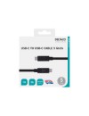 Deltaco USBC-1501M USB-C to USB-C cable 1m 5A  black