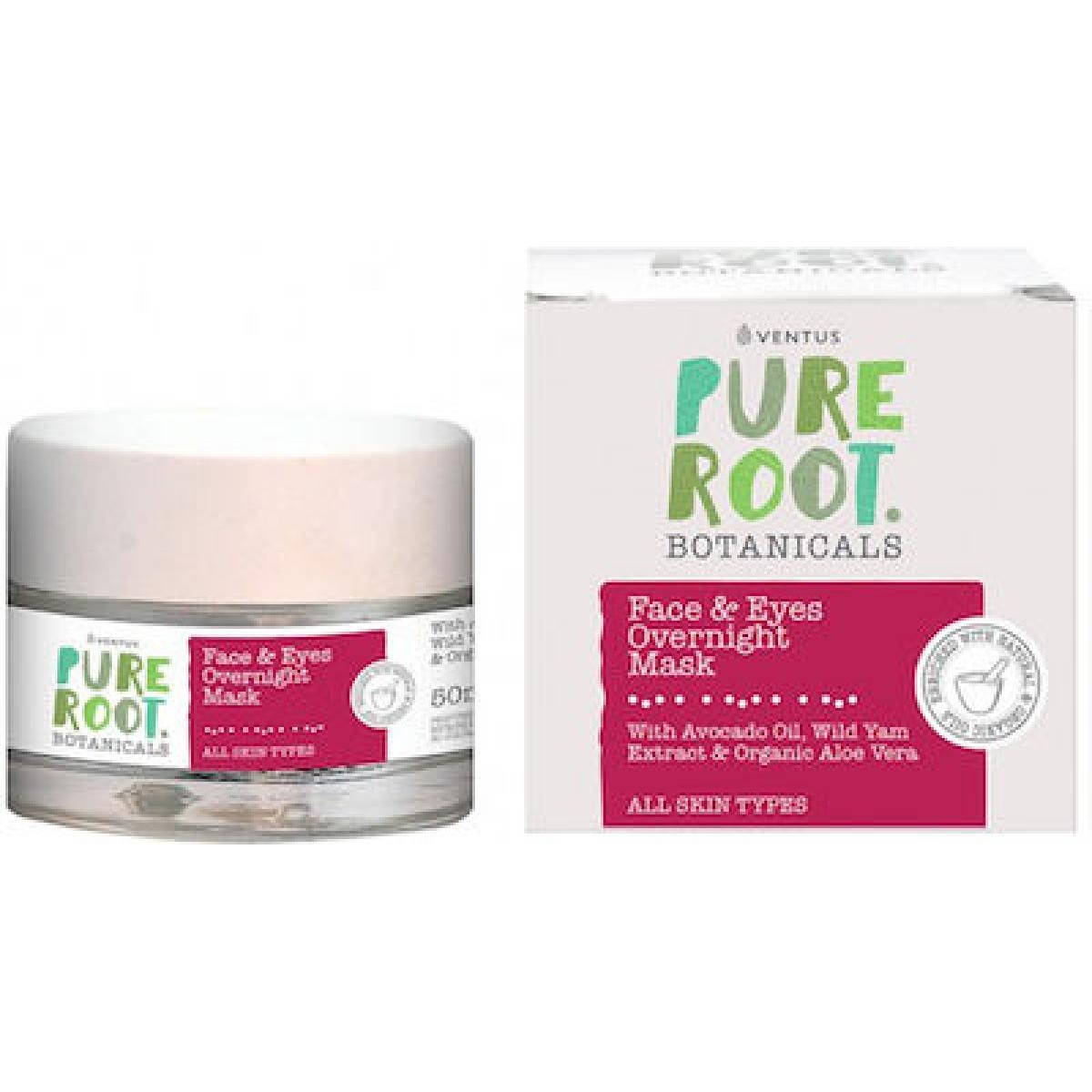 Ventus Pure Root Mάσκα Προσώπου & Ματιών Νυκτός 50ml