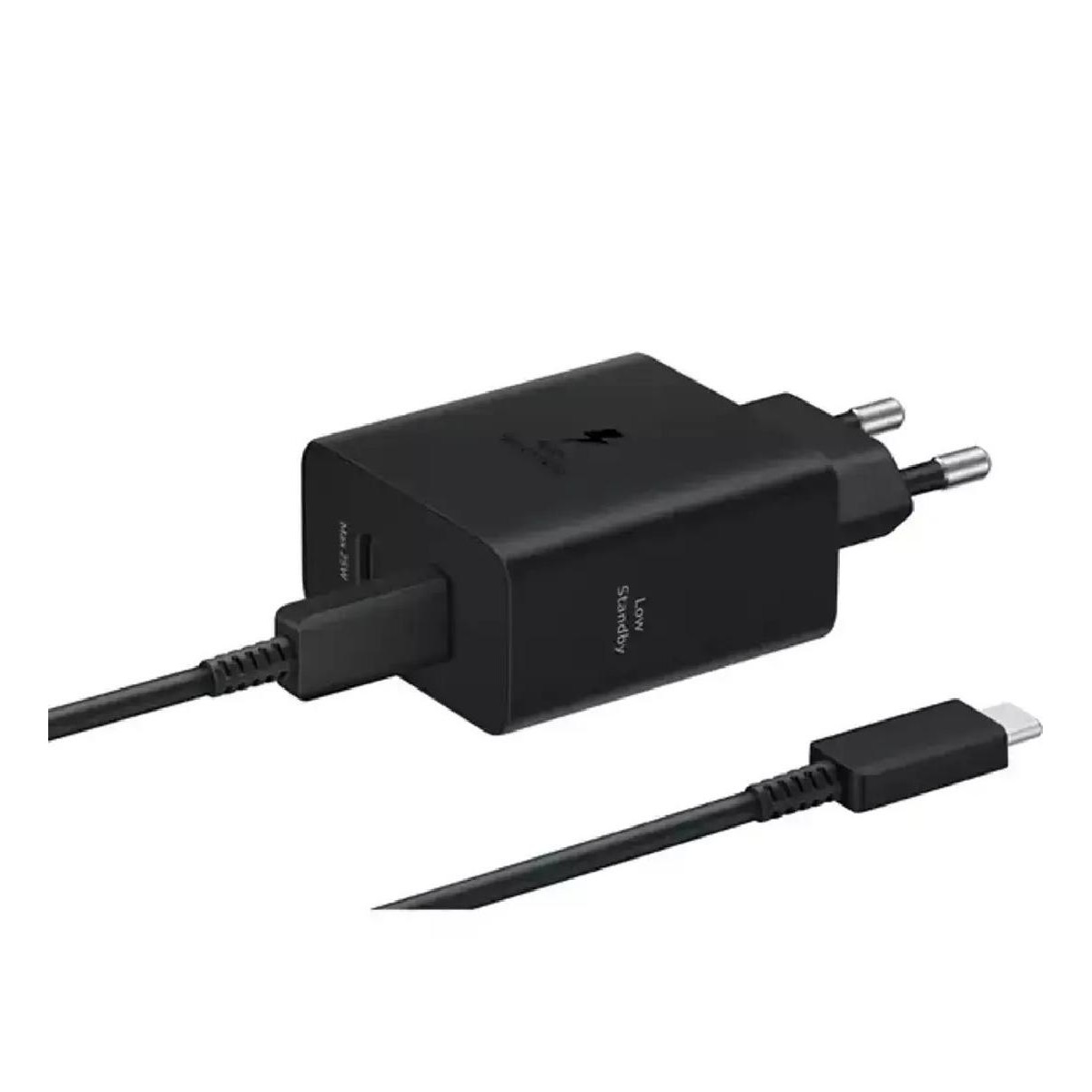 Samsung EP-T5020 fast Charger 2x USB-C 50 watt Power Adapter + USB-C Cable 1.8m black