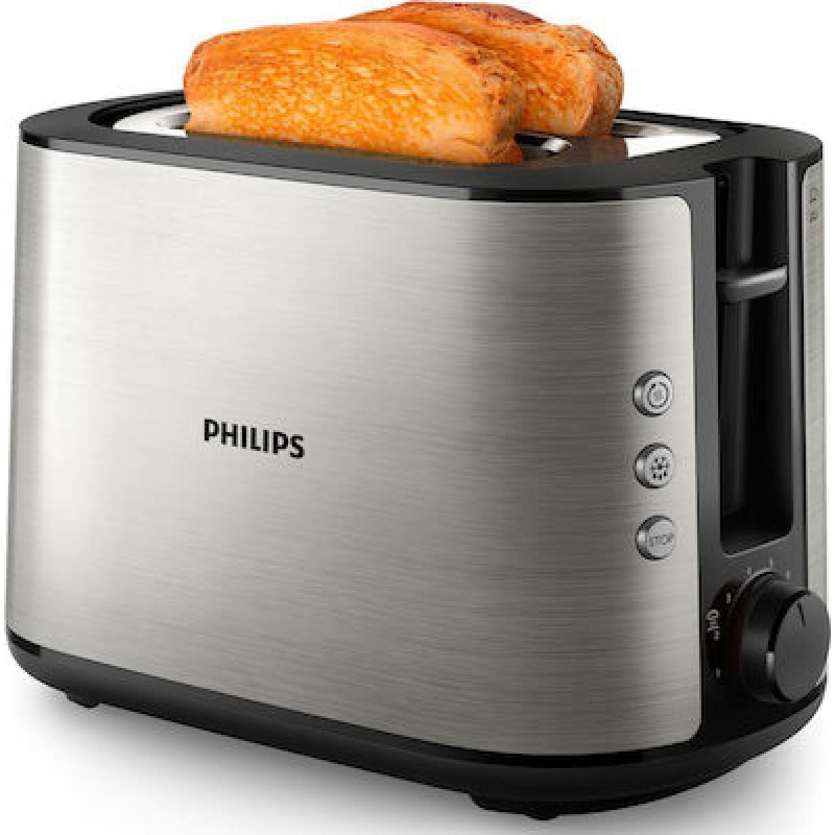 Philips Viva Collection HD2650/90 toaster 2 slice(s) 950 watt black  Stainless steel