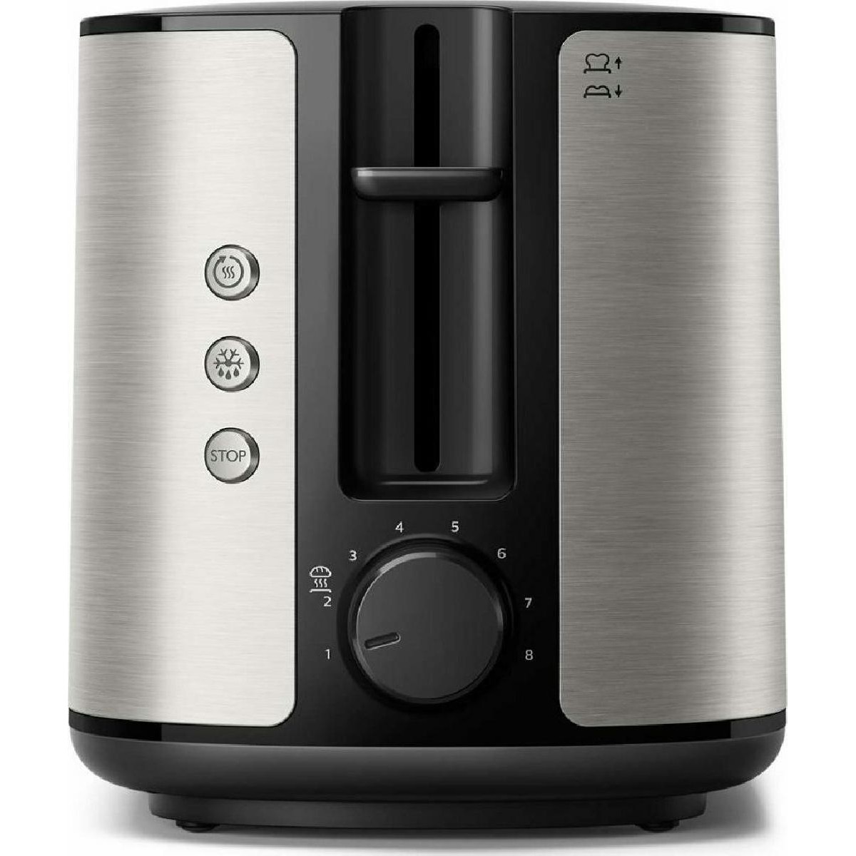 Philips Viva Collection HD2650/90 toaster 2 slice(s) 950 watt black  Stainless steel