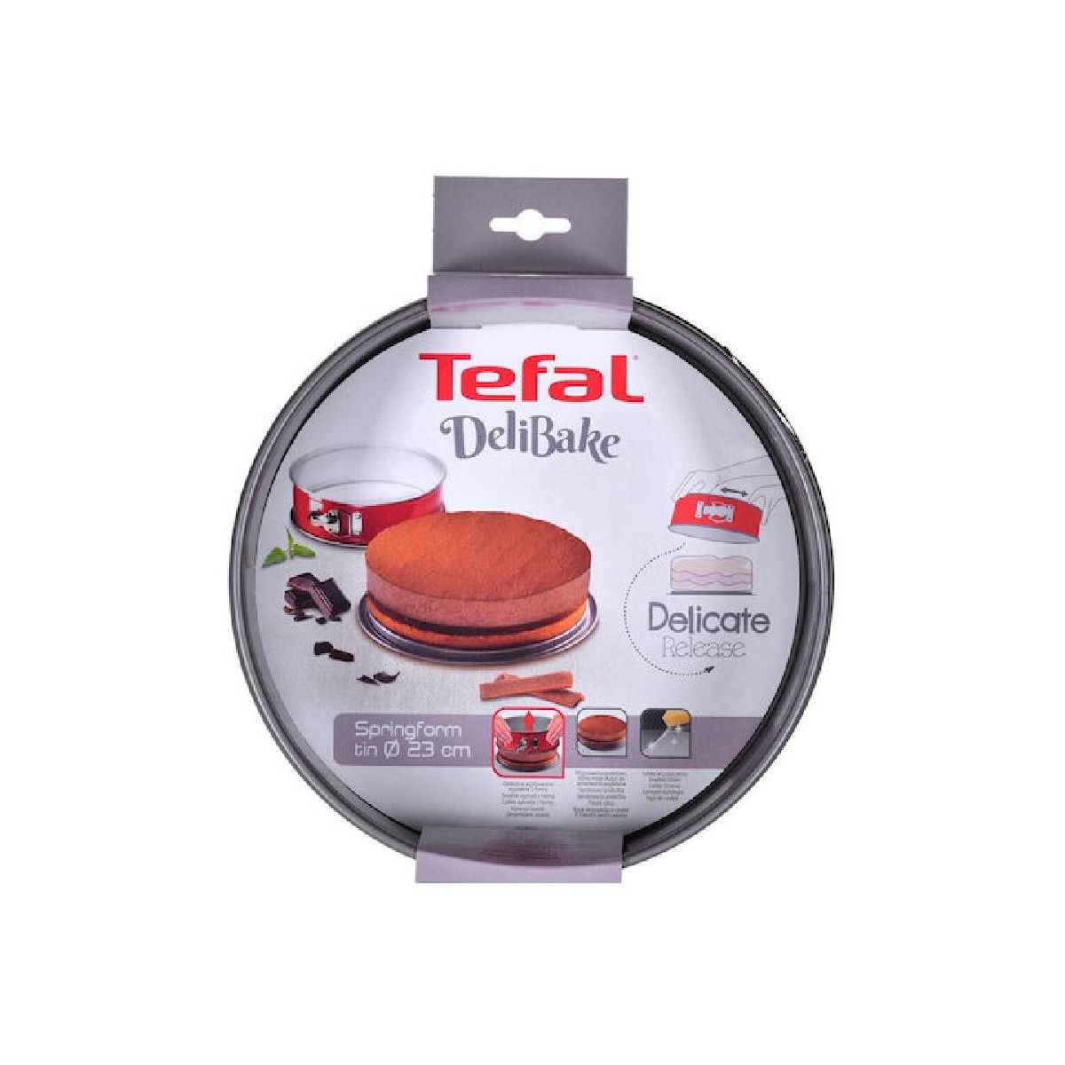 Tefal DeliBake Φόρμα κέικ 23 cm red (J1641274))