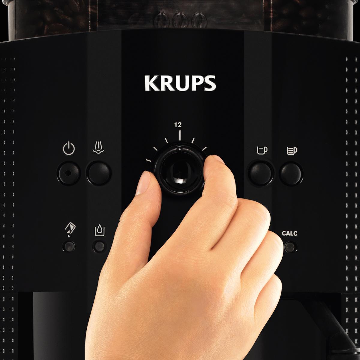 Krups EA8108 Αυτόματη Μηχανή Espresso 1450 watt Πίεσης 15bar με Μύλο Άλεσης black