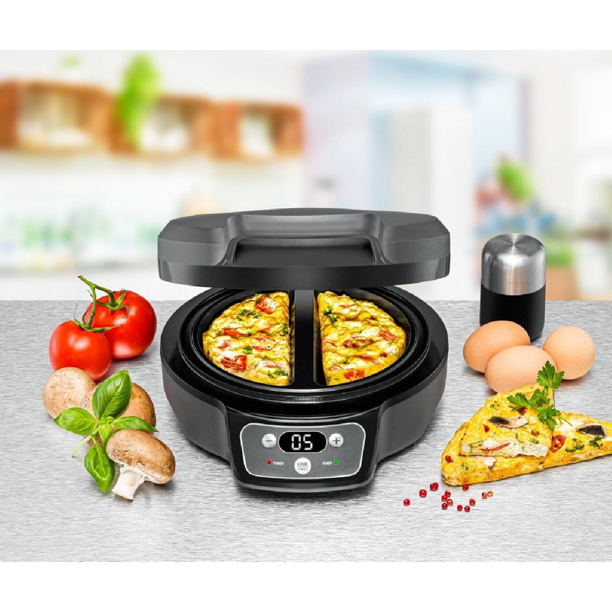 Rommelsbacher OM 950 Oskar omelette chef maker dark gray