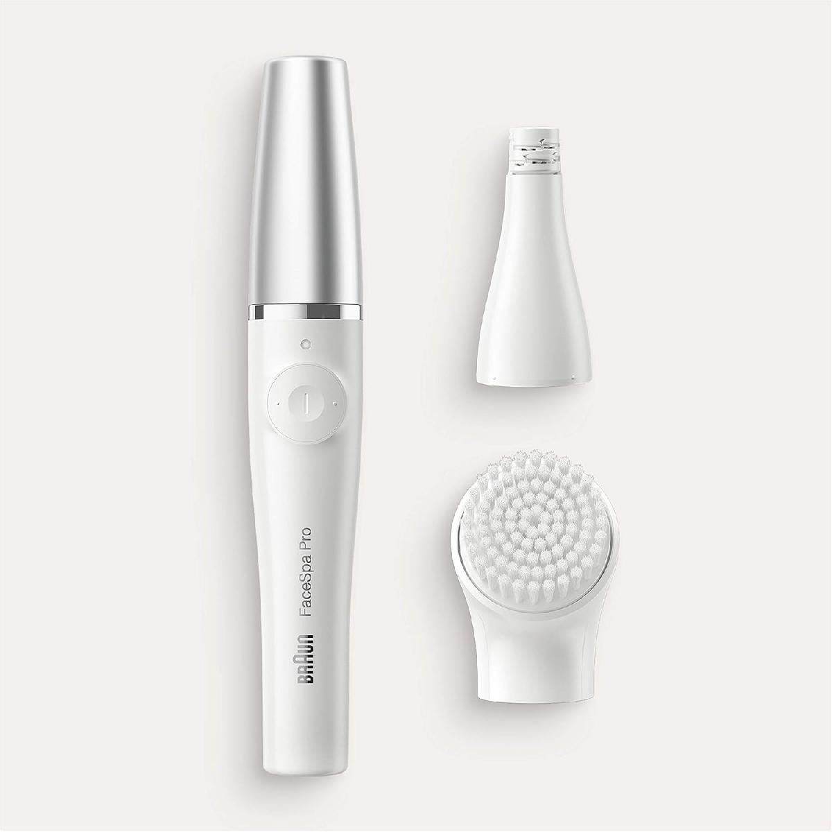 Braun FaceSpa Premium Edition SE830 Face Epilator with Facial Cleansing Brush and Lighted Mirror