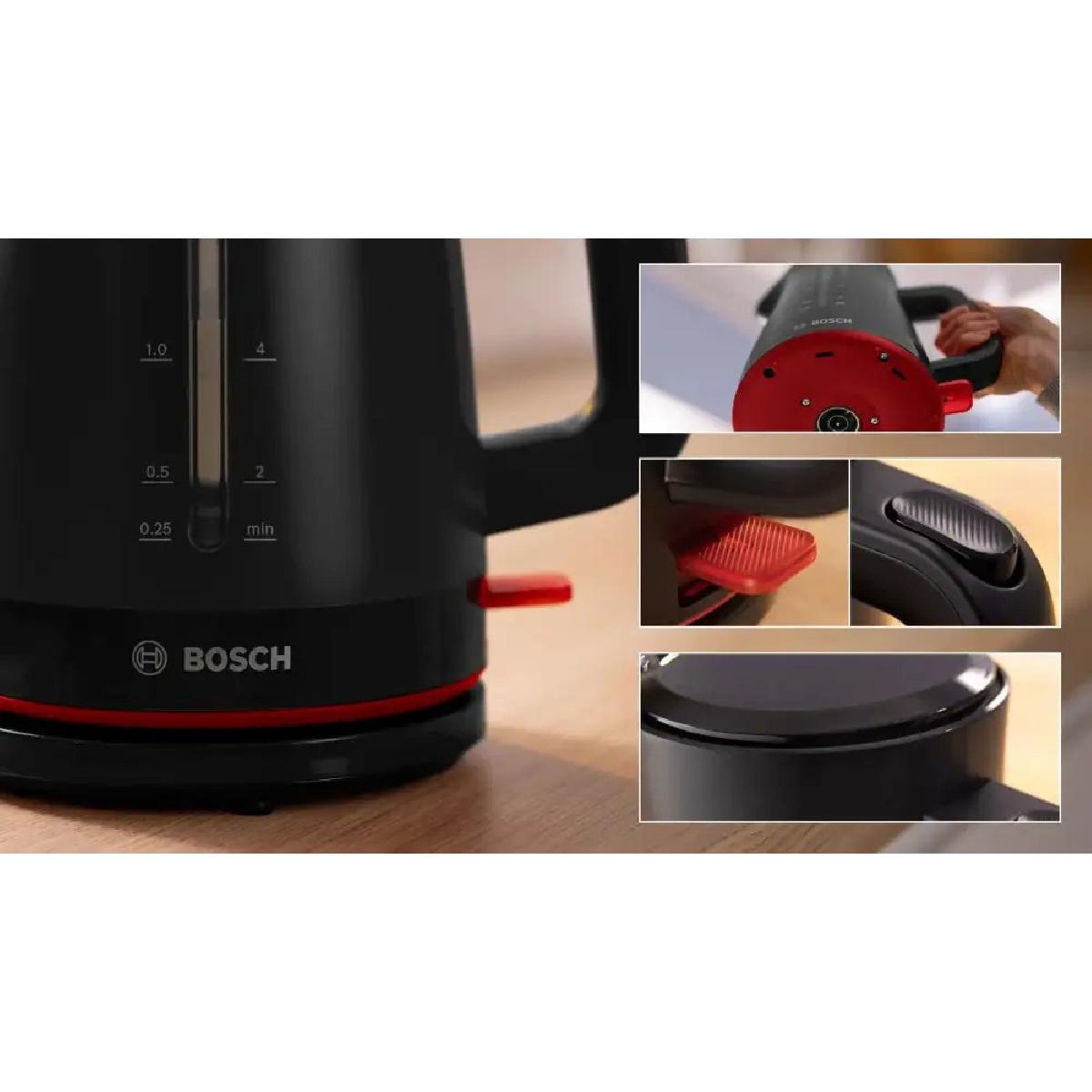 Bosch TWK3M123 MyMoment Βραστήρας 1.7lt 2400 watt black