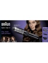 Braun AS330 Satin Hair 3 Ηλεκτρική Βούρτσα Μαλλιών Κεραμική  400 watt black