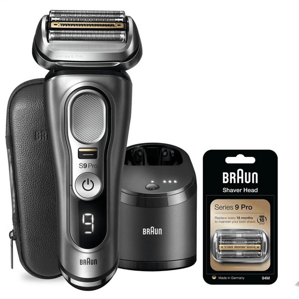 Braun Series 9 Pro 9465cc System wet&dry Ξυριστική Μηχανή Προσώπου + Δώρο κεφαλή braun 94M