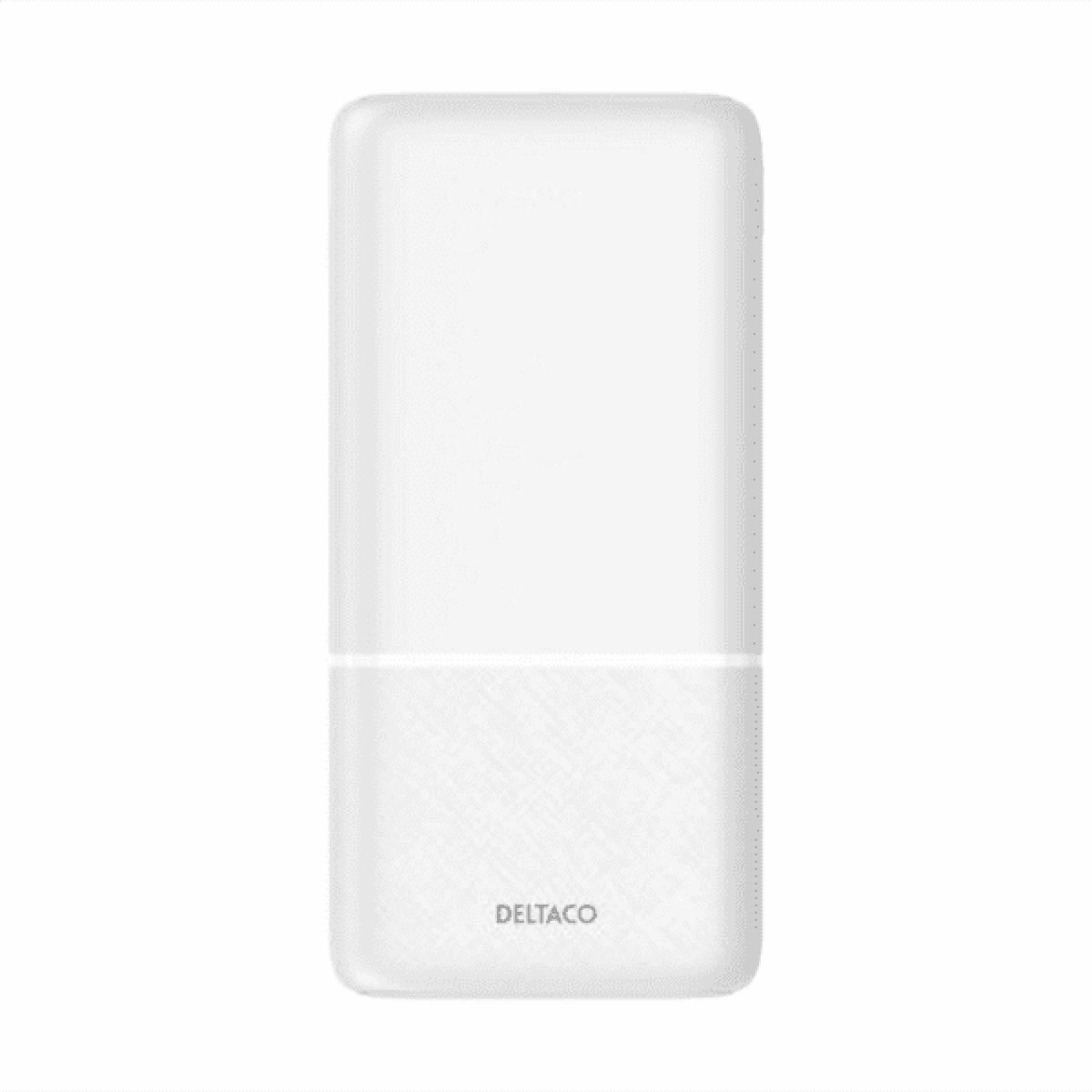 Deltaco PB-C1006  powerbank 20000 mah PD USB-C/2x USB white