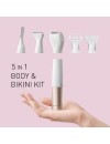 Panasonic ESWM31P301 Body & Bikini kit Epilator  5in1 white gold