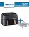 Philips NA352/04 3000 Series Airfryer XL dual basket 9 lt Black