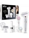 Braun SES 9105 Beauty Set 9 Flex epilator + FaceSpa white gold