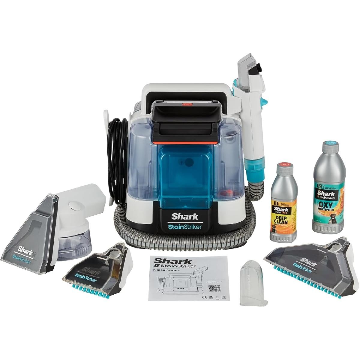 Shark PX200EUT StainStriker Stain Cleaner 450 watt 1,25 lt white/turquoise