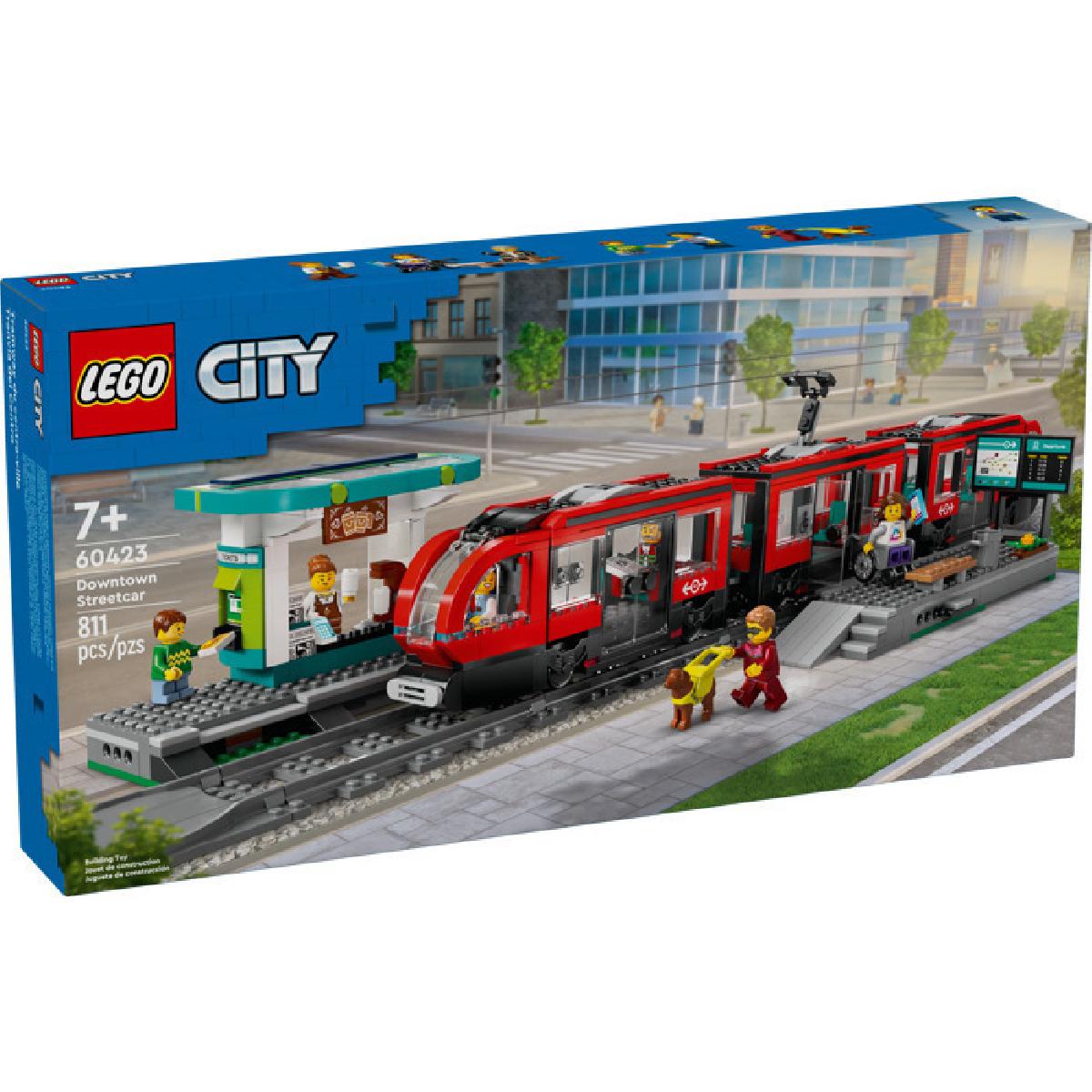 LEGO® City Downtown Streetcar & Station (60423)