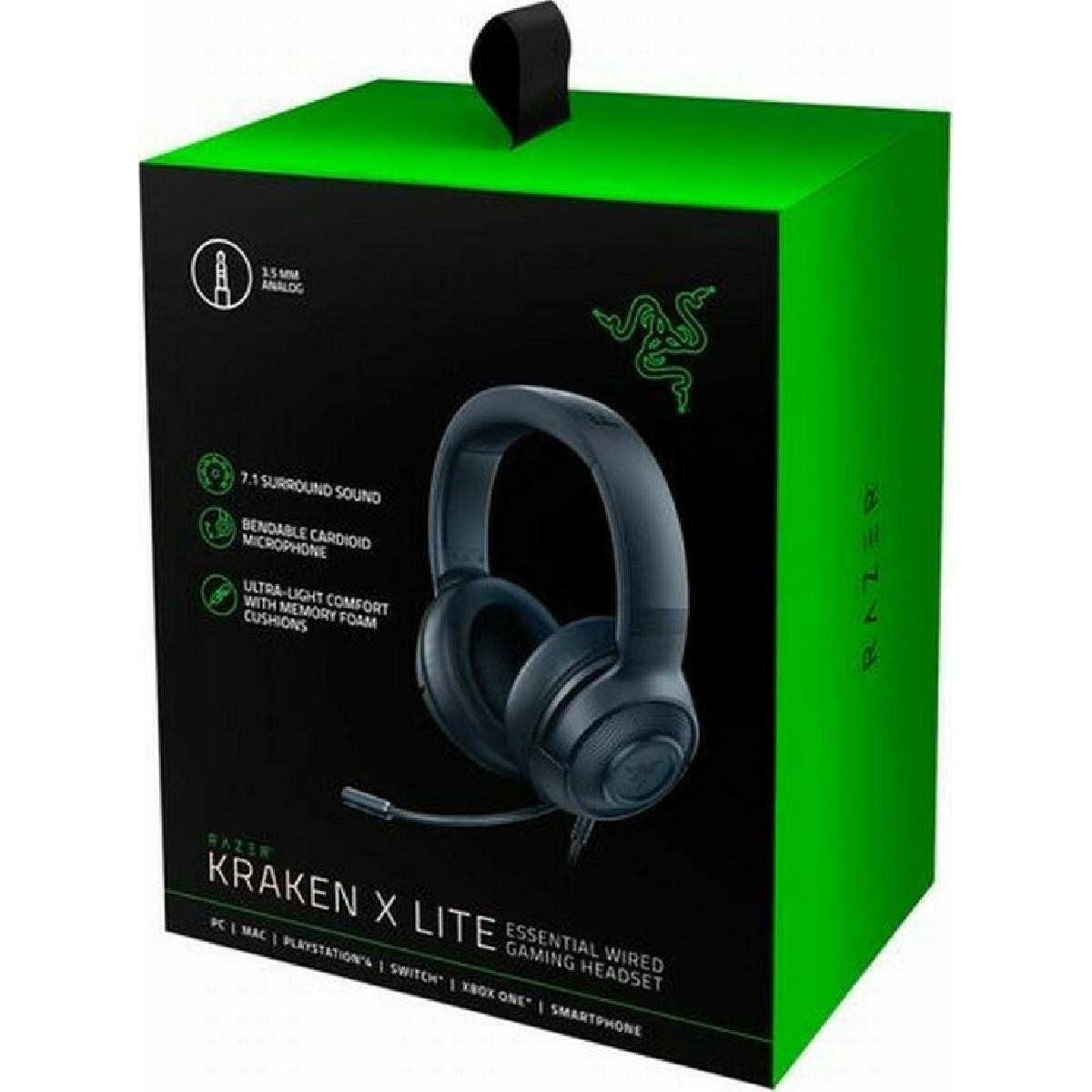 Razer Kraken X Lite 7 1  essential wired gaming headset