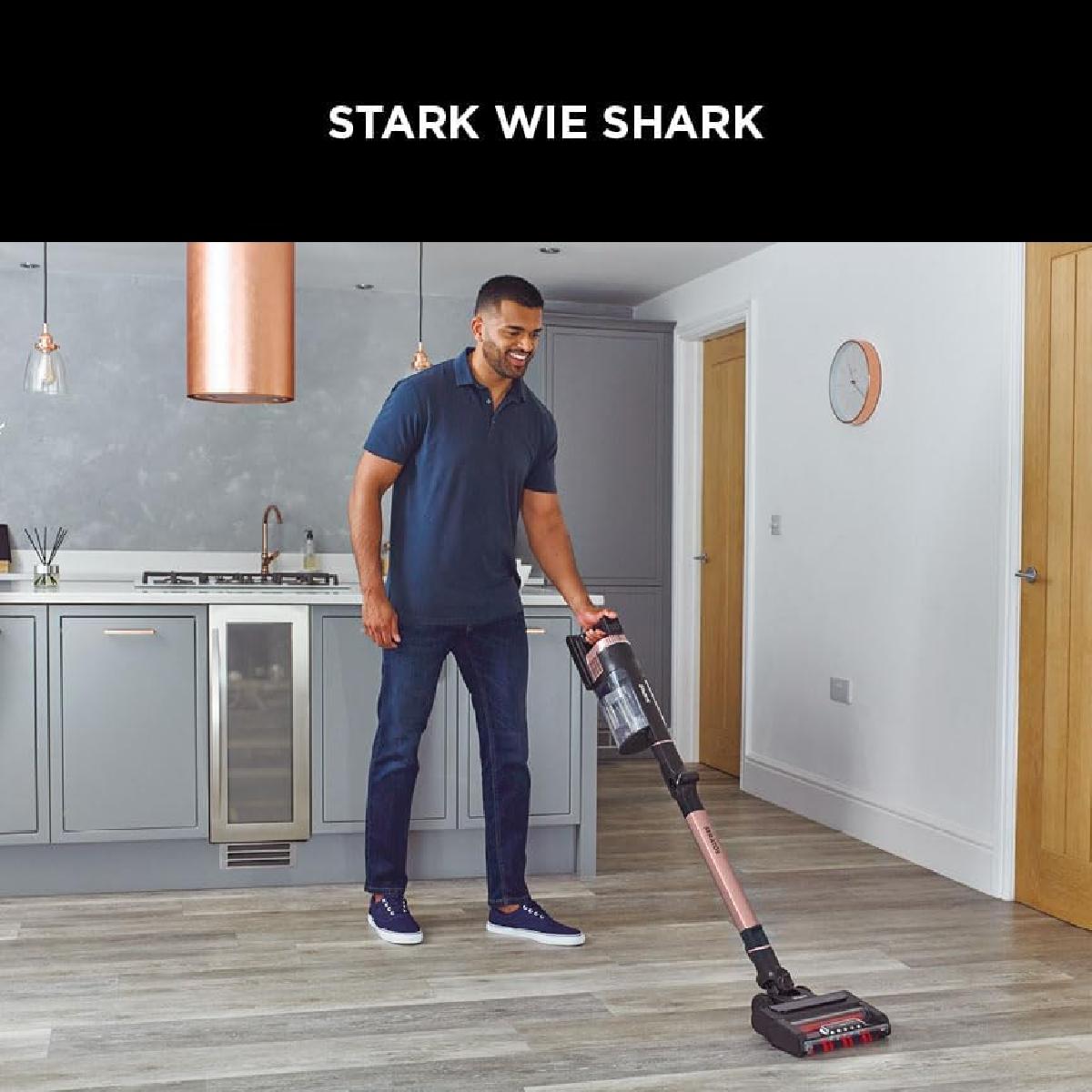 Shark IZ400EU Stratos  Cordless Vacuum Cleaner, Rose Gold/Anthracite