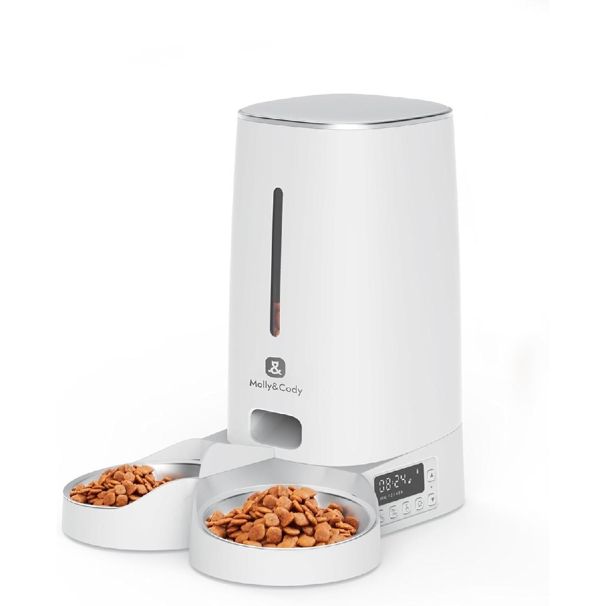 Molly&Cody LUCKY Automatic Food Dispenser for Cats and Dogs 2 Bowls 4lt (MC100003)