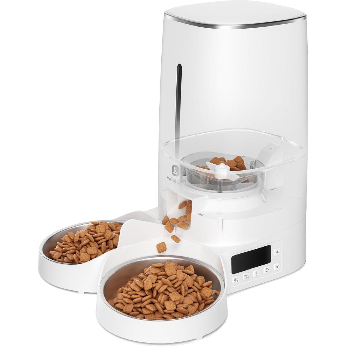 Molly&Cody LUCKY Automatic Food Dispenser for Cats and Dogs 2 Bowls 4lt (MC100003)