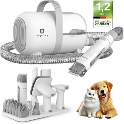 Molly&Cody SAMSON 7-in-1  Clipper Set with Pet Hair Extraction for Dogs & Cats (MC100004)