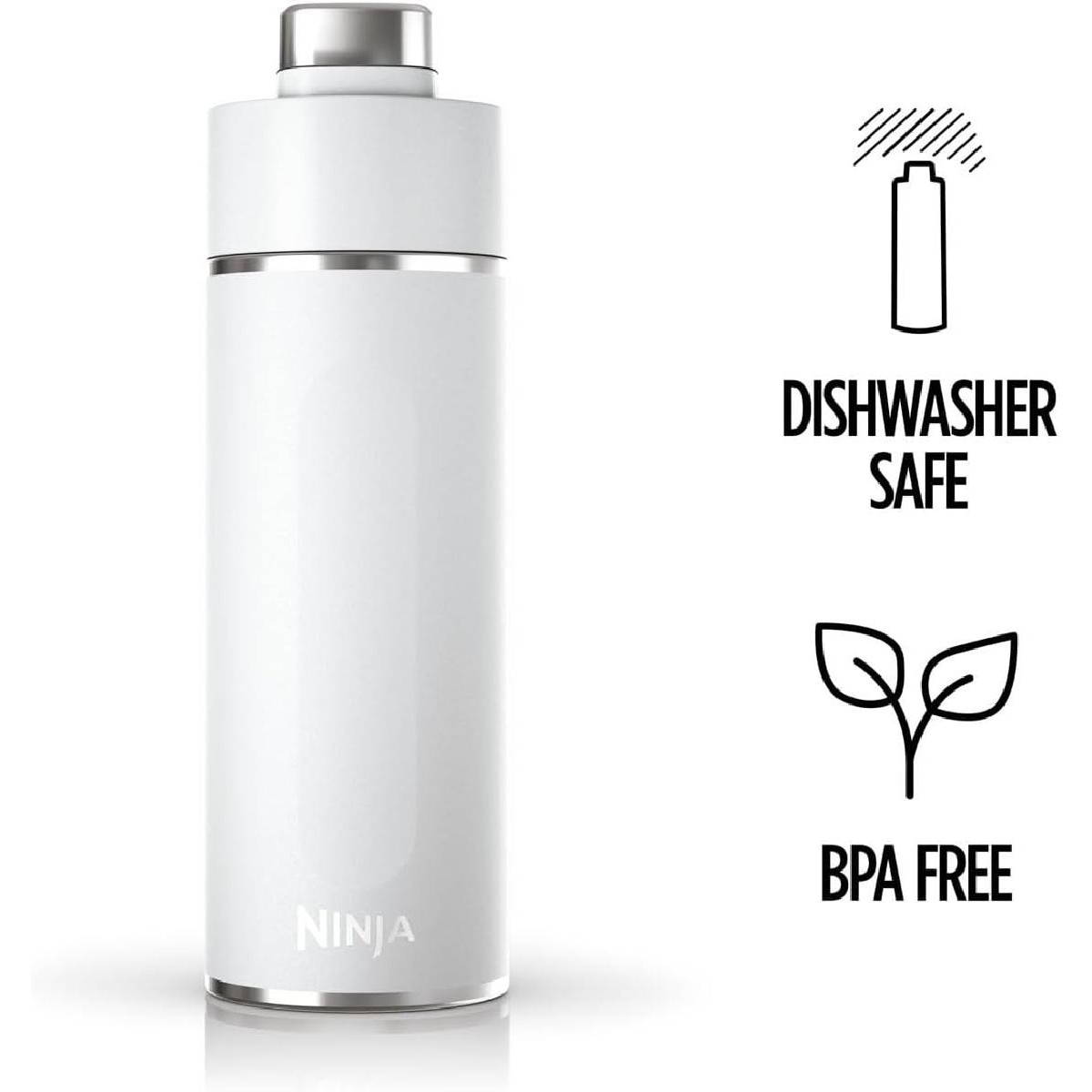 Ninja Thirsti 700 ml Travel Bottle white