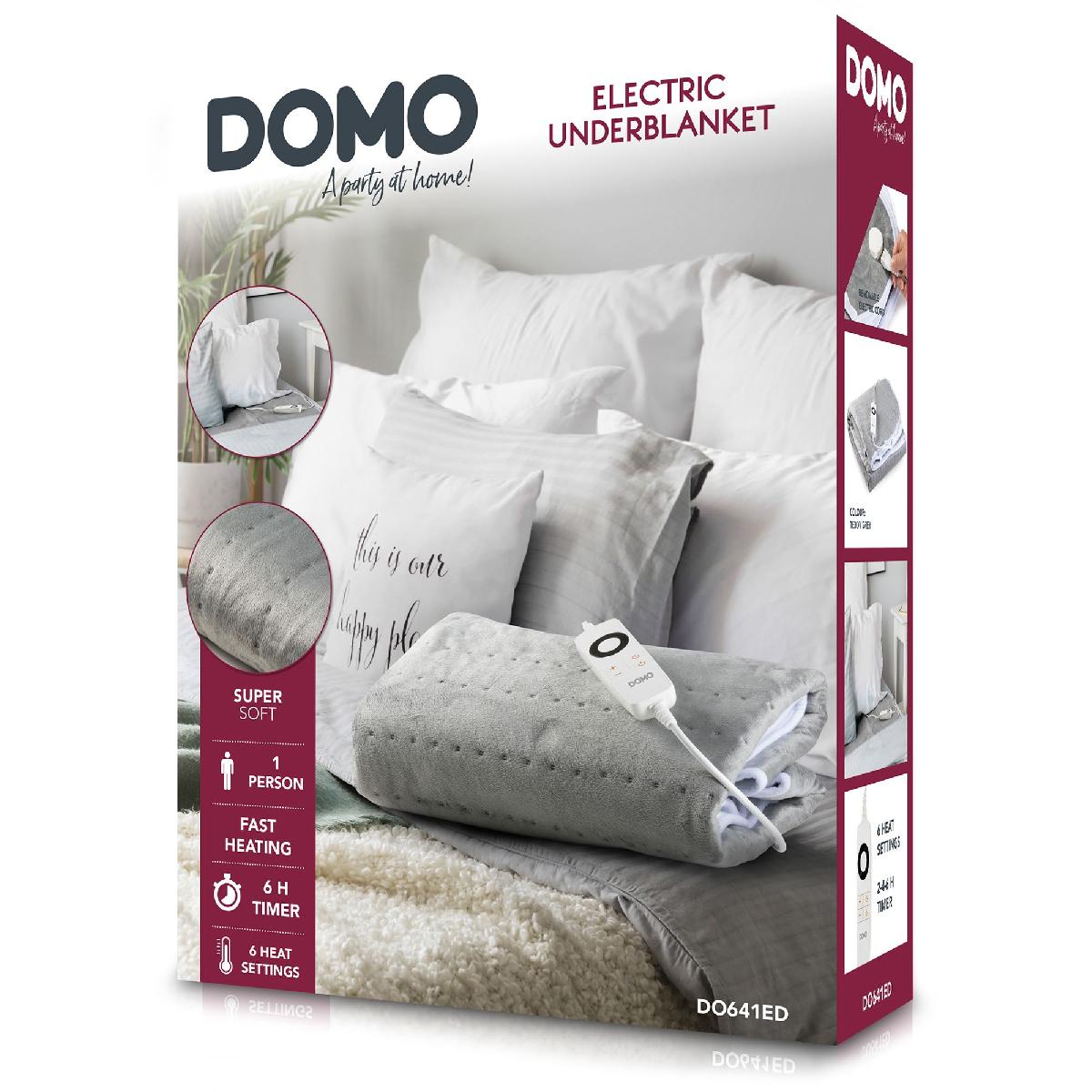 Domo DO641ED Μονό Ηλεκτρικό Υπόστρωμα 100 watt 150x80 cm gray