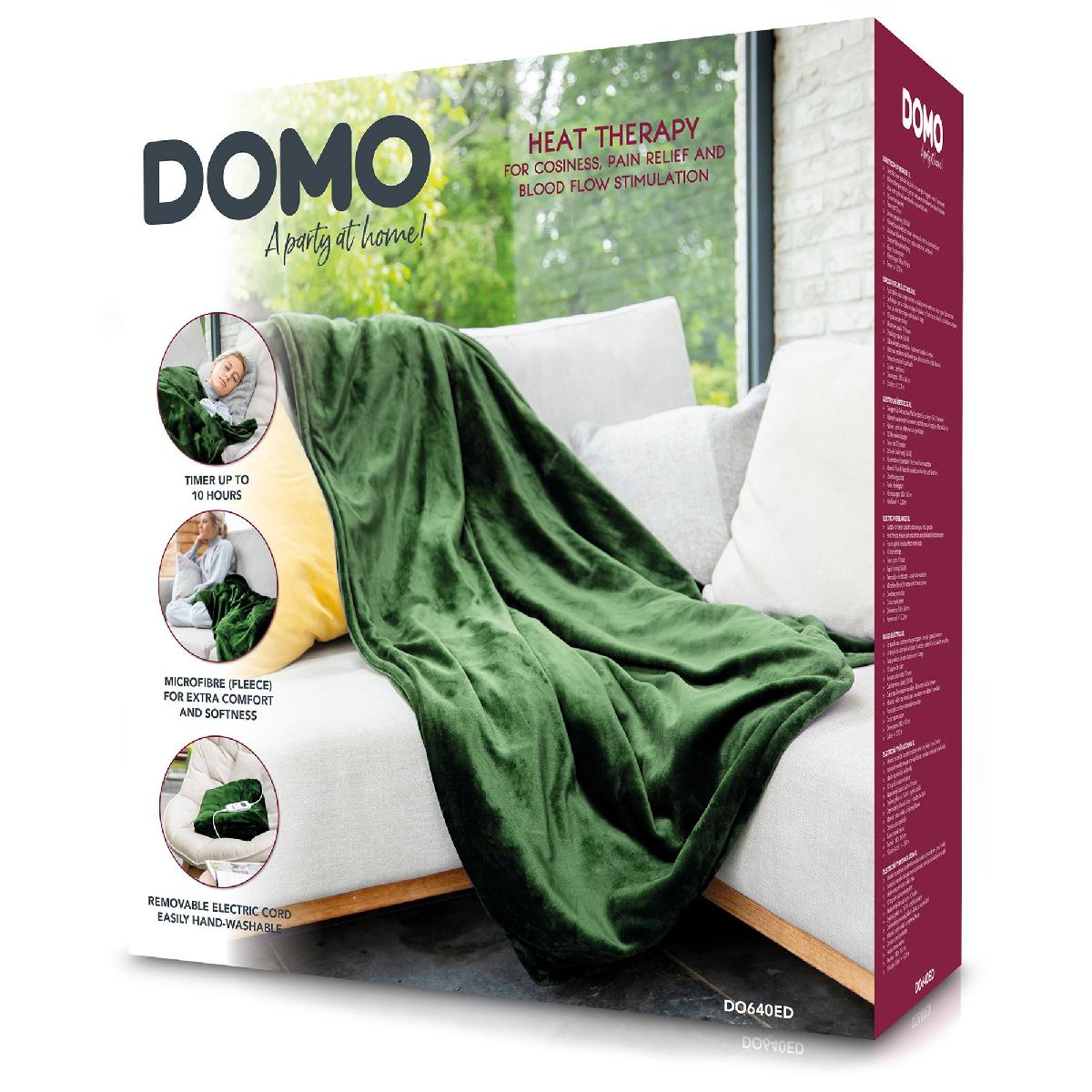 Domo DO640ED Διπλή Ηλεκτρική Κουβέρτα 160 watt 180x160 cm green