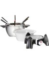 Unold 48615 Electric Fondue Set 0,8 lt stainless steel black