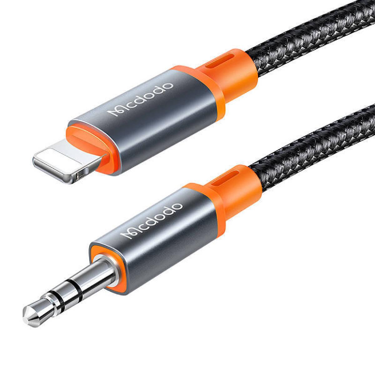 Mcdodo CA-0780 Lightning to 3.5mm Aux Audio Cable 1.2m Black