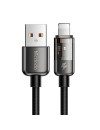 Mcdodo CA-3140 Auto Power Off USB-A to Lightning Transparent Data Cable 1.2m black