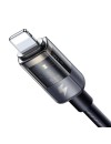 Mcdodo CA-3140 Auto Power Off USB-A to Lightning Transparent Data Cable 1.2m black