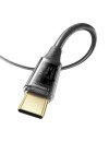 Mcdodo CA-2090 USB-A to Type-C 6A Data Cable with LED 1.2m black