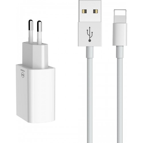 Mcdodo CH-6720 2 USB-A Charger(EU) + Lightning Cable 1m Travel Set white